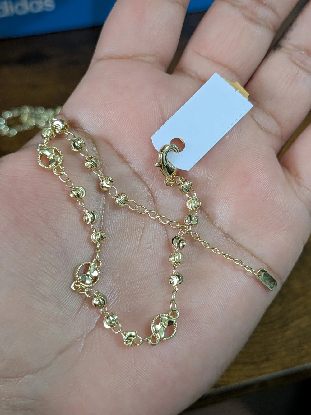 Elegant Gold Plated Bead Ankle-chain - Lightweight Women Jewelry
